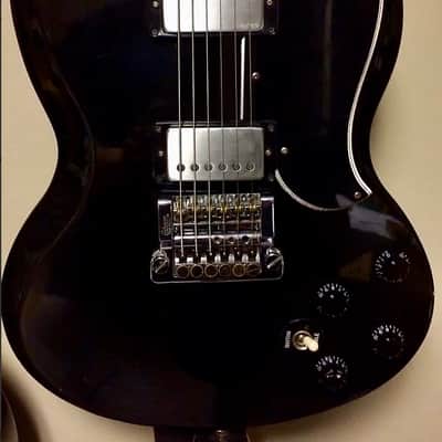 WD Music Gibson Kahler SG Pickguard Half Face 5 Ply Black/White/Black/White/Black 1985-1987 5 PLy B/ image 5