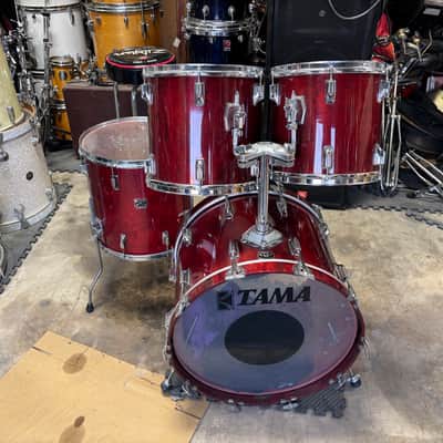 Tama Vintage 80’s Superstar 22-12-13-16 Drum Set Cherry image 1