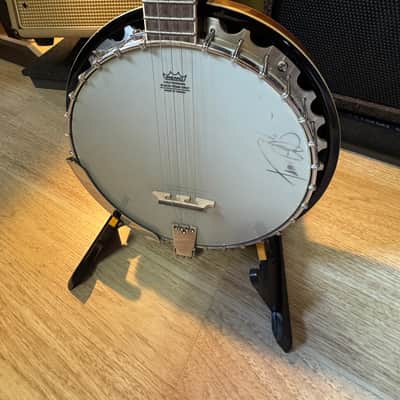 WASHBURN AMERICANA B9 SUNBURST BANJO SIGNED BY BLUEGRASS LEGEND TIM O'BRIEN!! w/ OHSC image 2