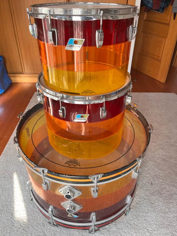 Ludwig Vistalite Tequila Sunrise Late 70s image 1