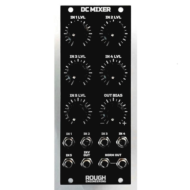Rough Engineering DC (CV) MIXER Eurorack 10hp Black image 1