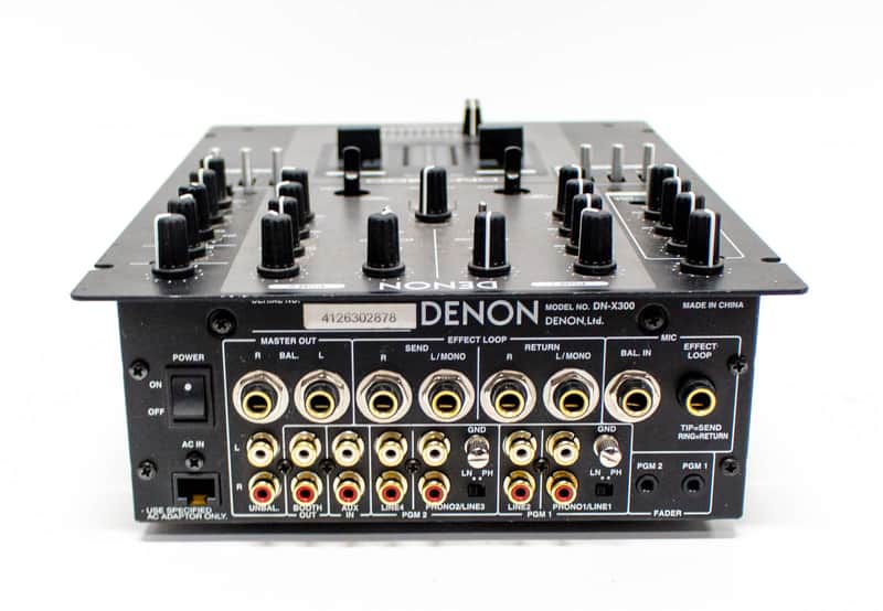 Denon DN-X300 Professional 2-Channel DJ Mixer with Power Supply