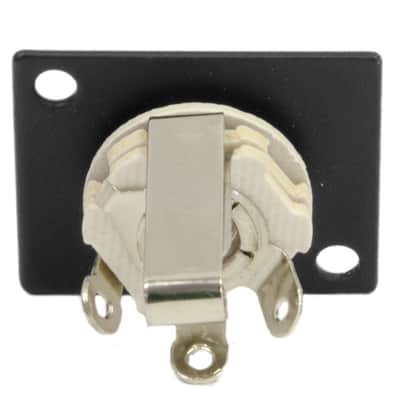 Seismic Audio 1/4" Mono Female Panel Mount Connector - 2 Conductor - D Series image 2