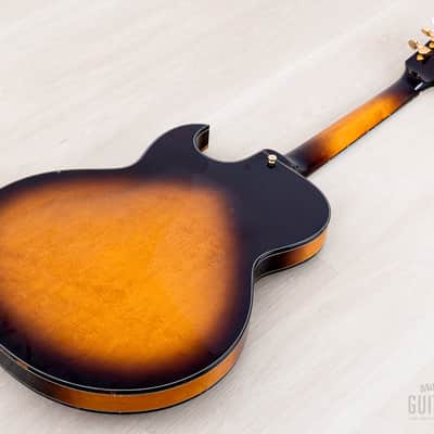 1990 Greco RS-90 Clear Sound Project Vintage Semi-Hollow ES-Style Guitar Sunburst, Japan Fujigen image 14