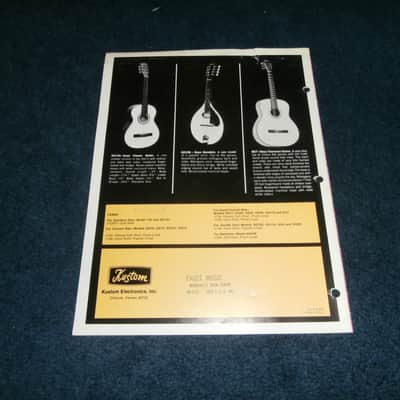 Vintage 1971 Goya Guitar Catalog! Rare, Original! Rangemaster! image 7