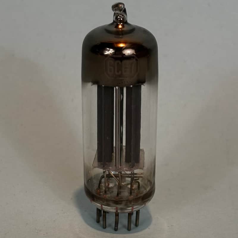 RCA 6CG7 6FQ7 Vintage Gray Plate Halo Getter Tube! T425 image 1