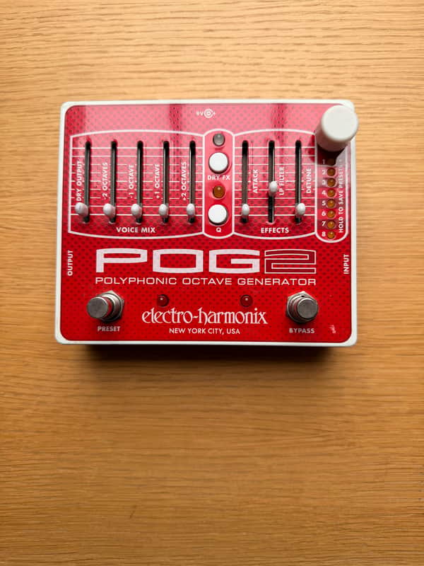 Electro-Harmonix POG2 Polyphonic Octave Generator 2009 - Present - Red / White image 1
