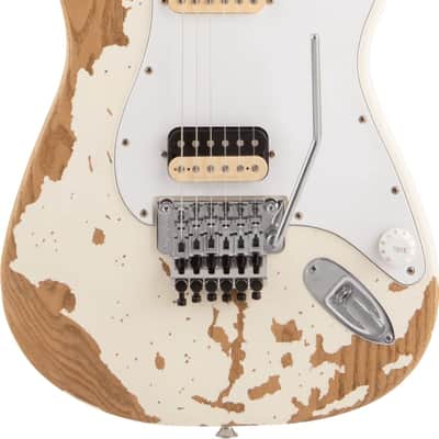 Charvel Henrik Danhage Limited Edition Signature Pro-Mod So-Cal Style 1 Electric Guitar. HS FR M, Maple Fingerboard, White Relic image 1