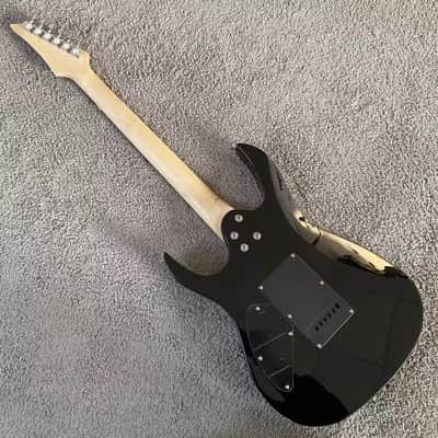 Grey Burst SSH Guitar Tiger Maple Top Basswood Body, Maple Neck image 11