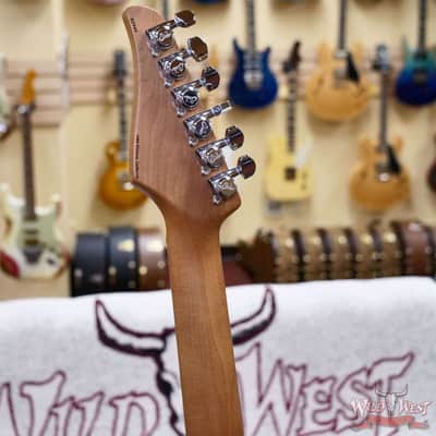 Suhr Custom Modern HSH Flame Top Genuine Mahogany Body Roasted Maple Neck Satin Honey Burst 7.70 LBS image 10