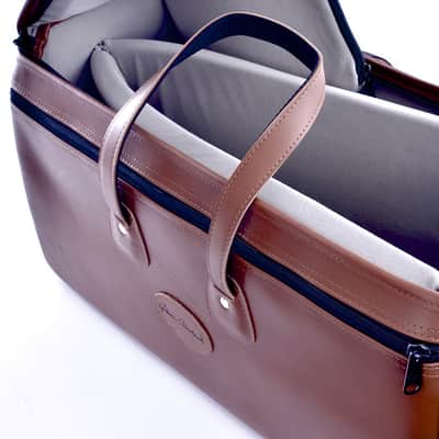 Trumpet Gig Bag - SUPER Triple Trumpet - Leather - Glenn Cronkhite image 4