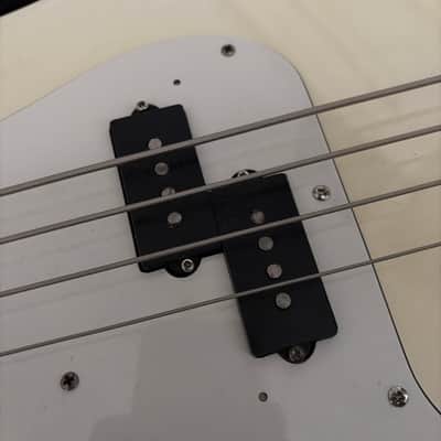1976 Fender Precision Bass Left-Handed refin nitro olympic white image 10