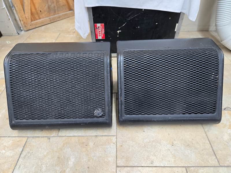 CLAIR 12AM Bi-Amp Monitor Wedge Speakers 1 PAIR Speakon NL4 In Road Case 23/24 image 1