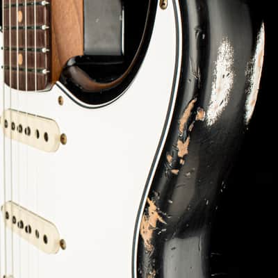 Fender Custom Shop Empire 59 Transition Stratocaster Heavy Relic - Faded Aged Black #19353 image 11