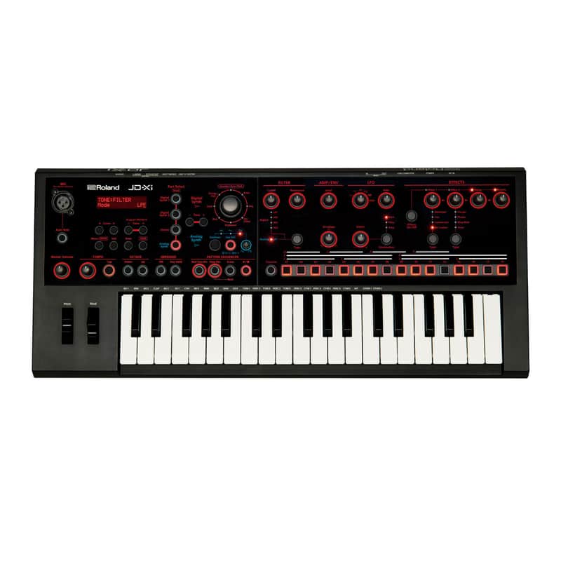 Roland JD-XI 37-Key Interactive Analog/Digital Crossover Synthesizer (Black) Bild 1