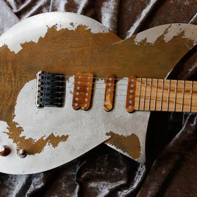 Build to order GB Liuteria Boutique Plié 6 string silver leaf relic edition image 21