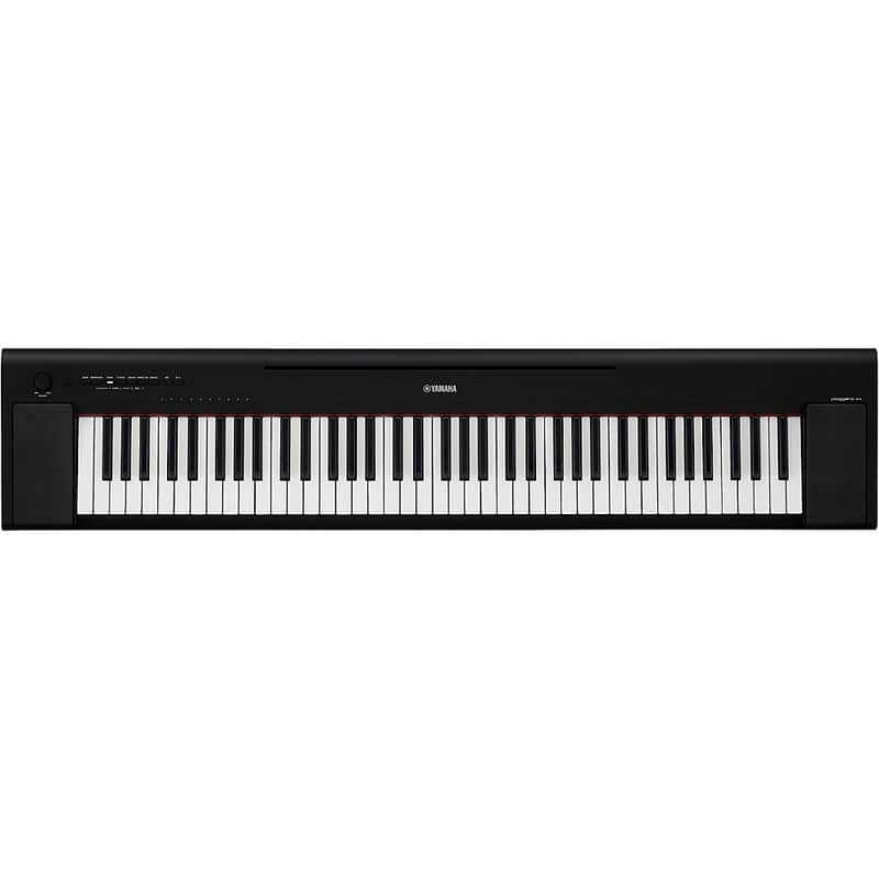 Yamaha Piaggero NP-35 76-Key Portable Keyboard With Power Adapter Regular Black image 1