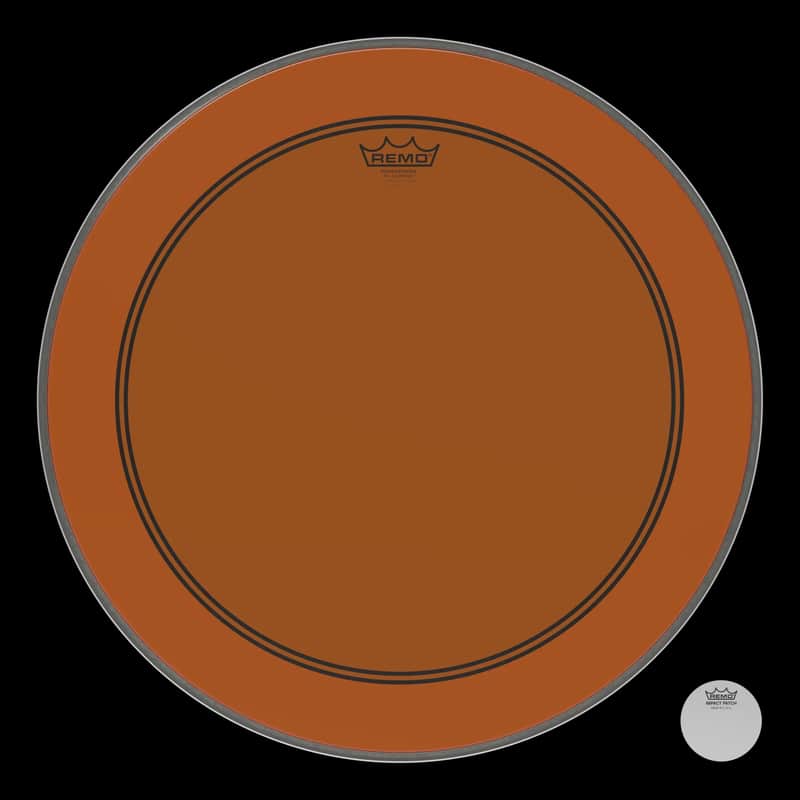 Remo 22" Powerstroke P3 Colortone Kick Head, Orange image 1