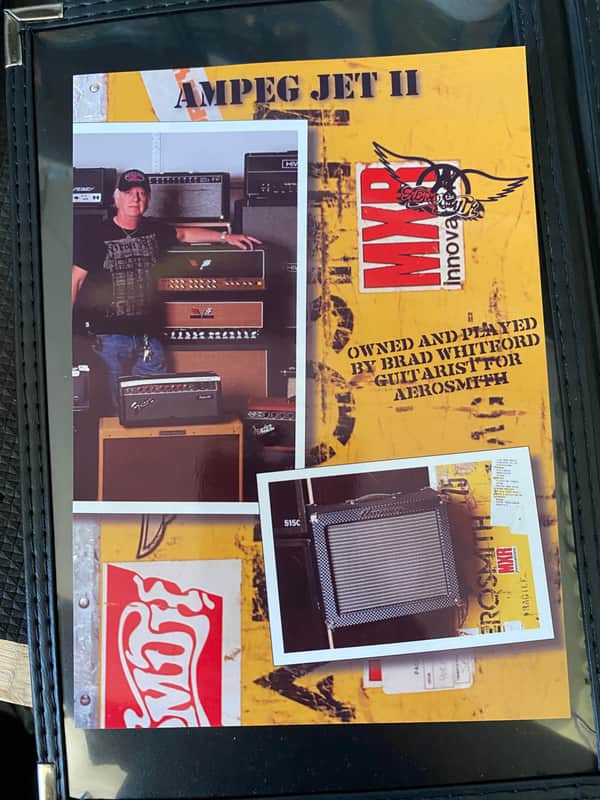 Ampeg Jet II Brad Whitford Aerosmith Owned Guitar Amp 1990’s image 1