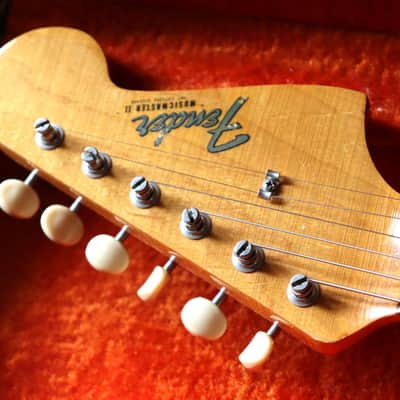 Fender Musicmaster II Dokata Red 1965 L series Brazilian board image 4