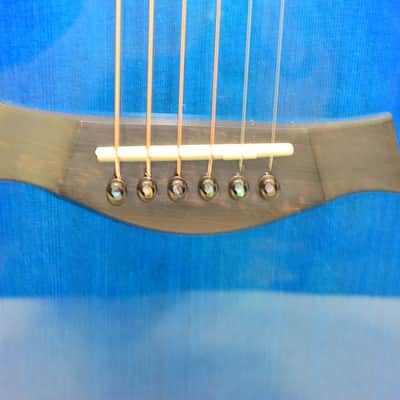 2009 Taylor 612ce Grand Concert Acoustic Electric Guitar, Blue w/ Case image 5