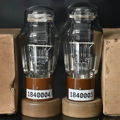 Platinum Matched Pair Sylvania VT25 10Y Leaf Getter USA Made Amplitrex Tested image 2