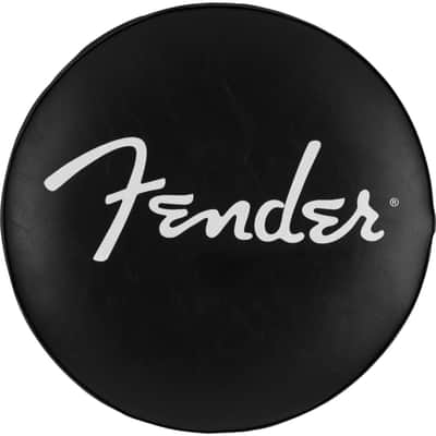 Fender Spaghetti Logo Pick Pouch Barstool - Black/Chrome - 24in image 3