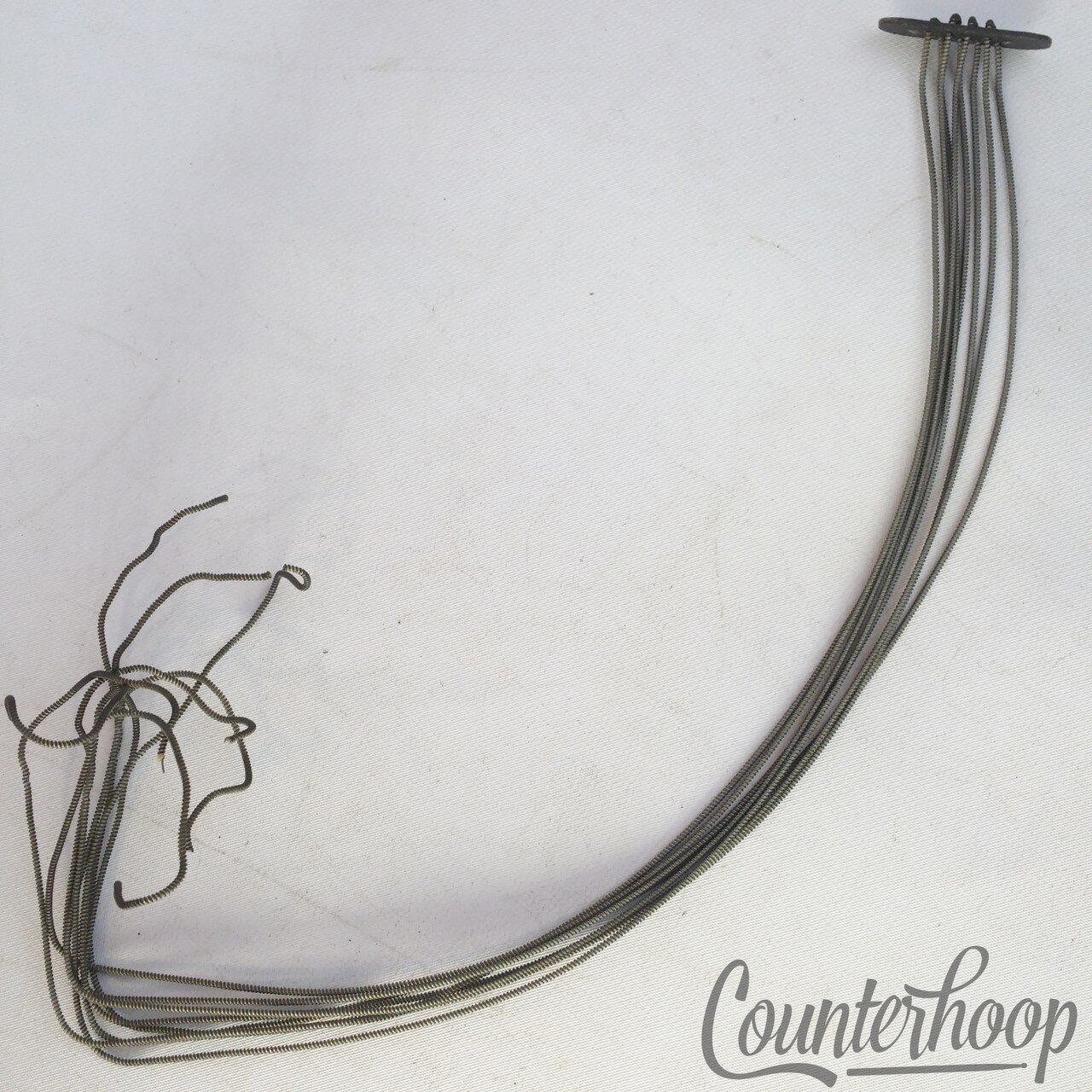 Leedy 13" 8-Strand Snare Drum Coiled Metal over Cloth Wires Vintage 10s USA* — main photograph