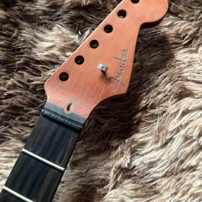 2021 Fender American Acoustasonic Stratocaster Striped Ebony Fretboard Neck image 5