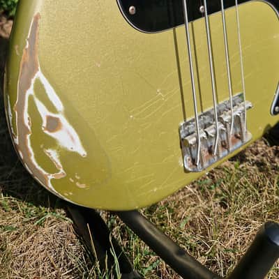 Fender Precision Bass PB-70 1993 Aztec Gold Relic MIJ Japan image 10