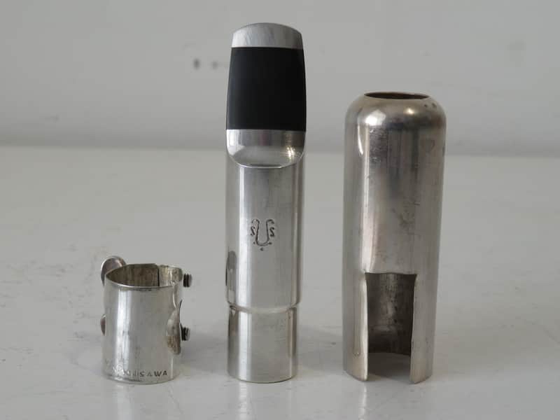 Yanagisawa Metal Alto Sax 7 Mouthpiece with Lig, Cap and Pouch image 1