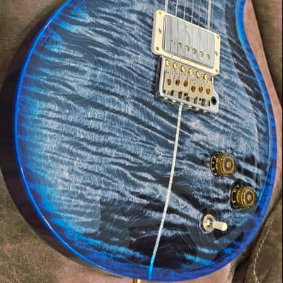 PRS ( Mint) Santana Retro (One Piece Top) Quilted Maple 10-top 2022 - Charcoal Blue image 11