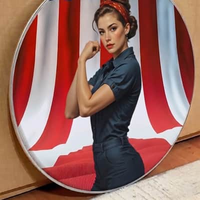 American Woman. 2026, 22" Resonate Bass Drumhead image 3