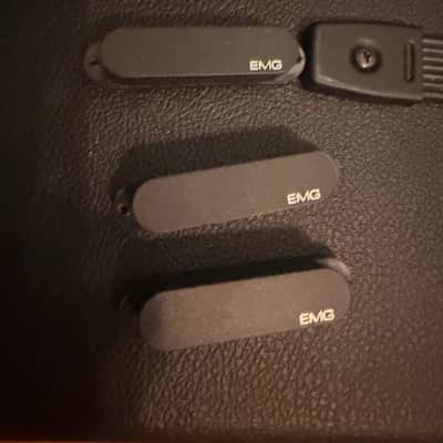 EMG SA/SET-B Active Alnico V Single Coil Set 2010s - Black image 1