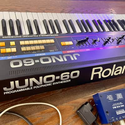 Roland Juno-60 61-Key Polyphonic Synthesizer 1982 - 1984 - Black image 5
