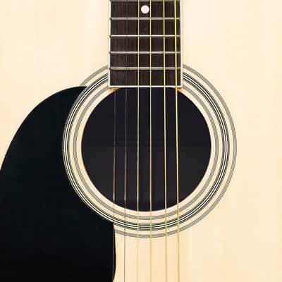 STAGG 3/4 Natural Dreadnought Acoustic Guitar With Basswood Top Left-handed Model image 4