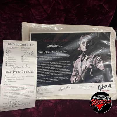 Gibson Custom Shop John Lennon Les Paul Junior Jr Ltd Cherry 285 Of 300 image 4