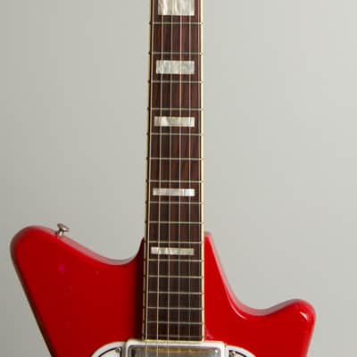 Airline Model 7244 Solid Body Electric Guitar (1964), ser. #G36719, black hard shell case. imagen 8