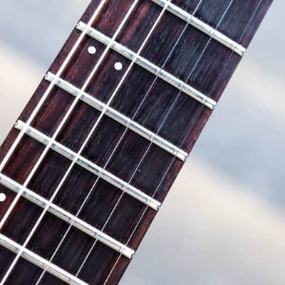 Godin Flat Five 'X' Lightburst High-Gloss Semi-Hollow Electric Guitar w/Case image 10