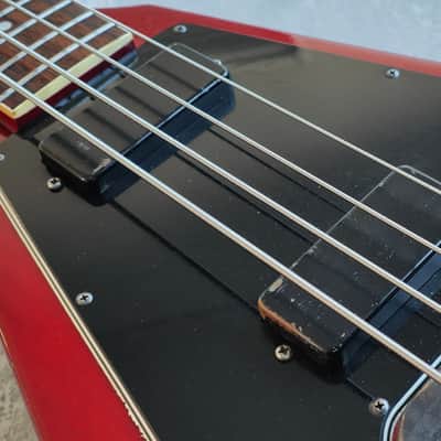 1988 Greco Japan FVB-75 Flying V Bass (Cherry Red) | Reverb UK