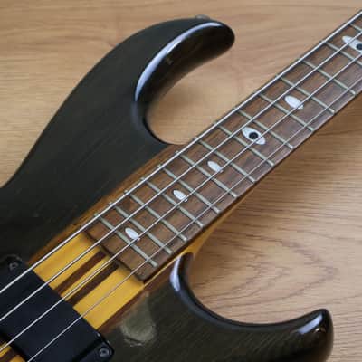 1990 Aria Pro II Japan SB-800 Neckthrough Bass (Black) image 6