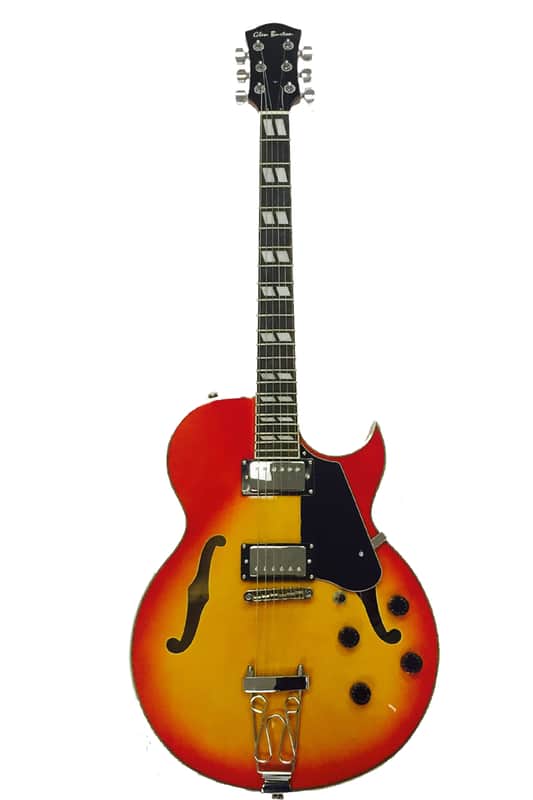 Glen Burton GE775-CBS Hollow Body Chicago Maple Neck 6-String Electric Guitar w/Gig Bag, Strap & Picks image 1