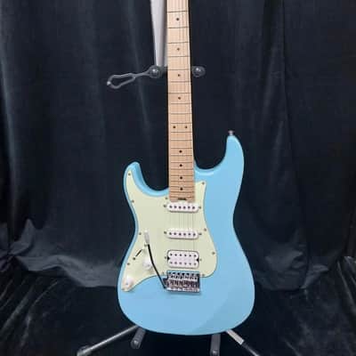 Eart Guitars E-1L Left Hand HSS - Gloss Poly Blue image 1