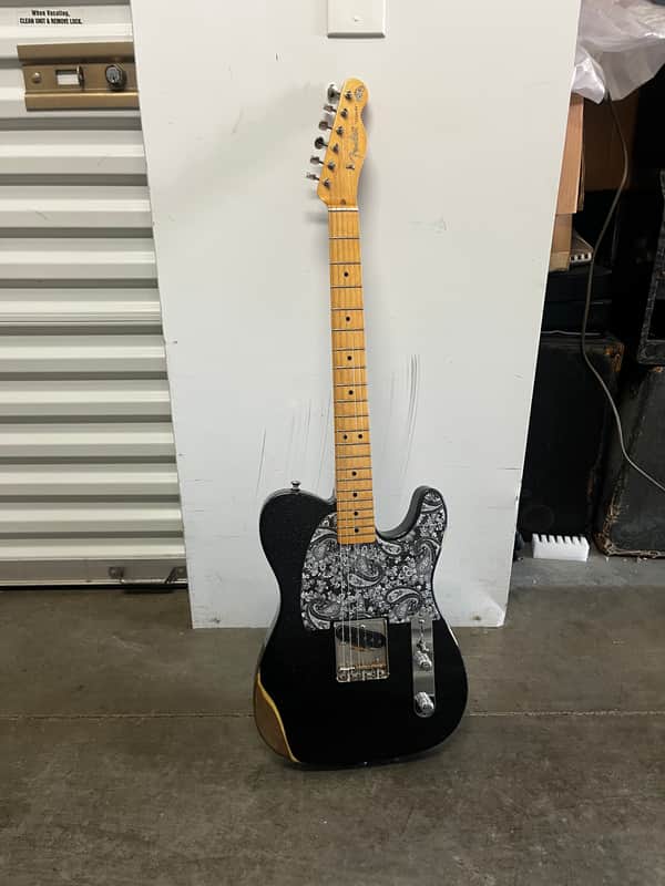 Fender Brad Paisley Road Worn Esquire 2020 - Present - Black Sparkle