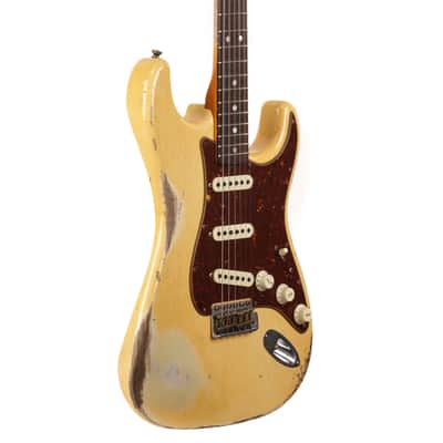 Fender Custom Shop 1969 Stratocaster Heavy Relic Guitar - Aged Vintage White - CHUCKSCLUSIVE - #R123333 image 4