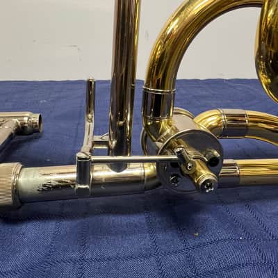 Used Yamaha YSL-682G Large Bore Tenor Trombone w/ F Attachment with Case and Mouthpiece Just Serviced image 16