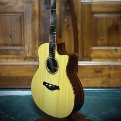 2007 R. Taylor Style 1 Swiss Alpine Spruce/ Beautiful Straight Grain Cocobolo/ Flame Koa Binding image 3
