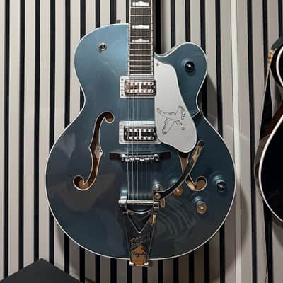 Gretsch G6136T-140 140th Anniversary Double Platinum Falcon 2023 - Present Two-Tone Stone Platinum / Pure Platinum image 1