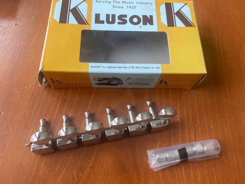 Kluson Left 6 On A Plate Tuning Machines KD-6TP-NM image 1