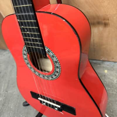 Martin Smith W-34-RD-PK 34 inch 1/2 Size Classical Guitar - Red #465 image 7